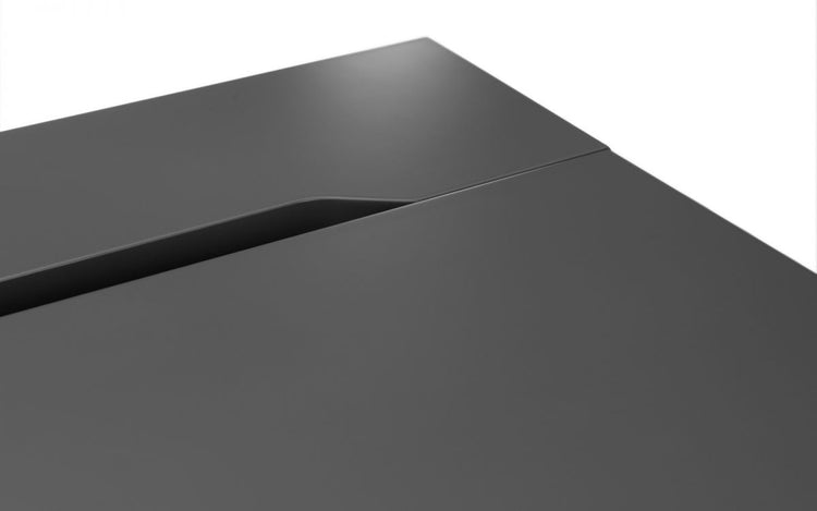 Julian Bowen Trianon Desk Grey Close Up Detail-Better Bed Company