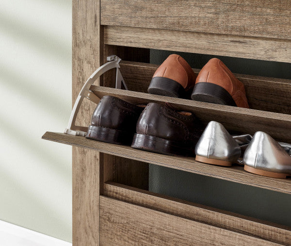 GFW Canyon Shoe Cabinet Storage Close Up-Better Bed Company