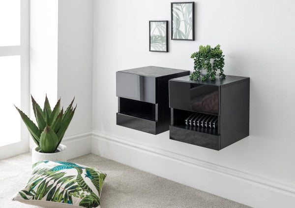 GFW Galicia Pair Of Wall Hanging Bedside Tables-Better Bed Company