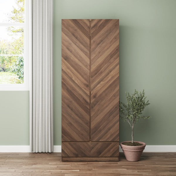 GFW Catania 2 Door 1 Drawer Wardrobe