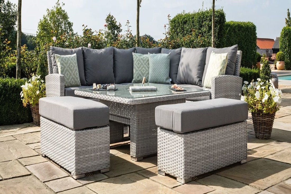 Corner Dining Sets With Rising Tables Just What You Need For The Garden-Better Bed Company