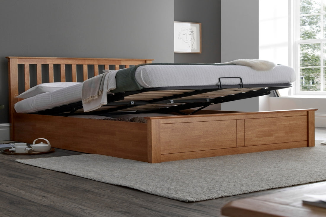 How To Style Your Bedroom With A Double Oak Ottoman Bed Main-Better Bed Company 