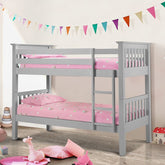 Julian Bowen Barcelona Bunk Bed Dove Grey-Better Bed Company