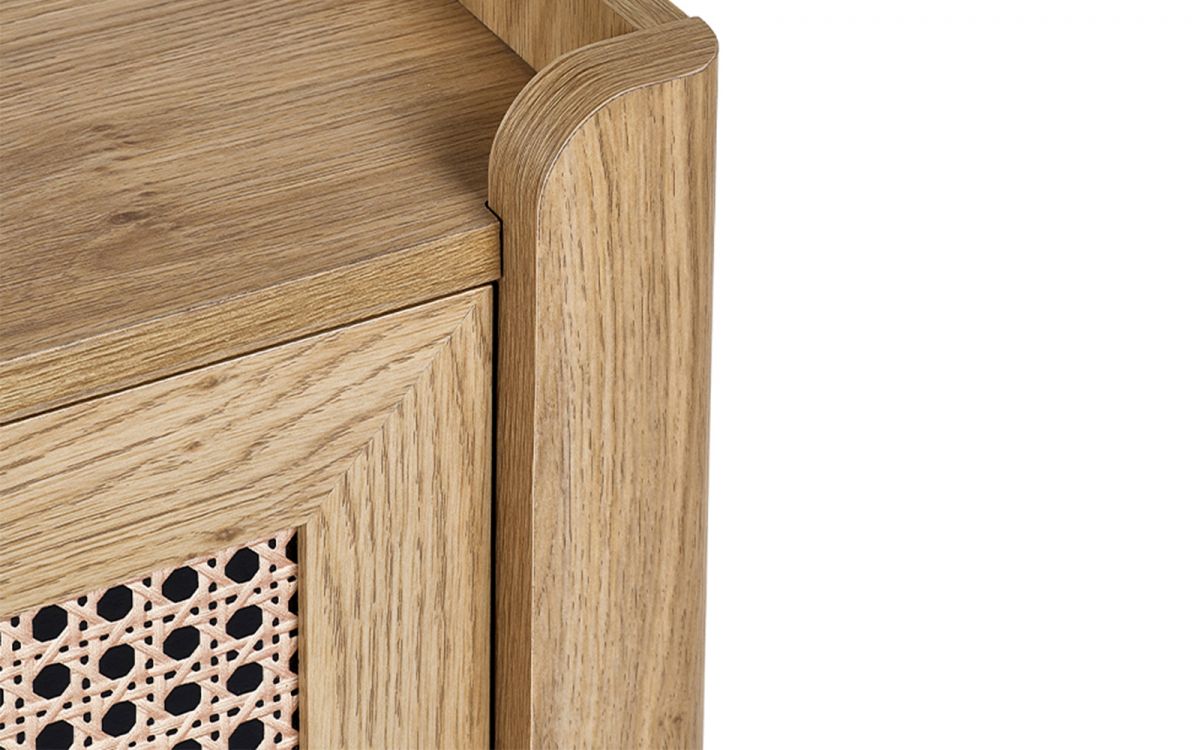 Julian Bowen Sydney 3 Drawer Chest Top Close Up-Better Bed Company