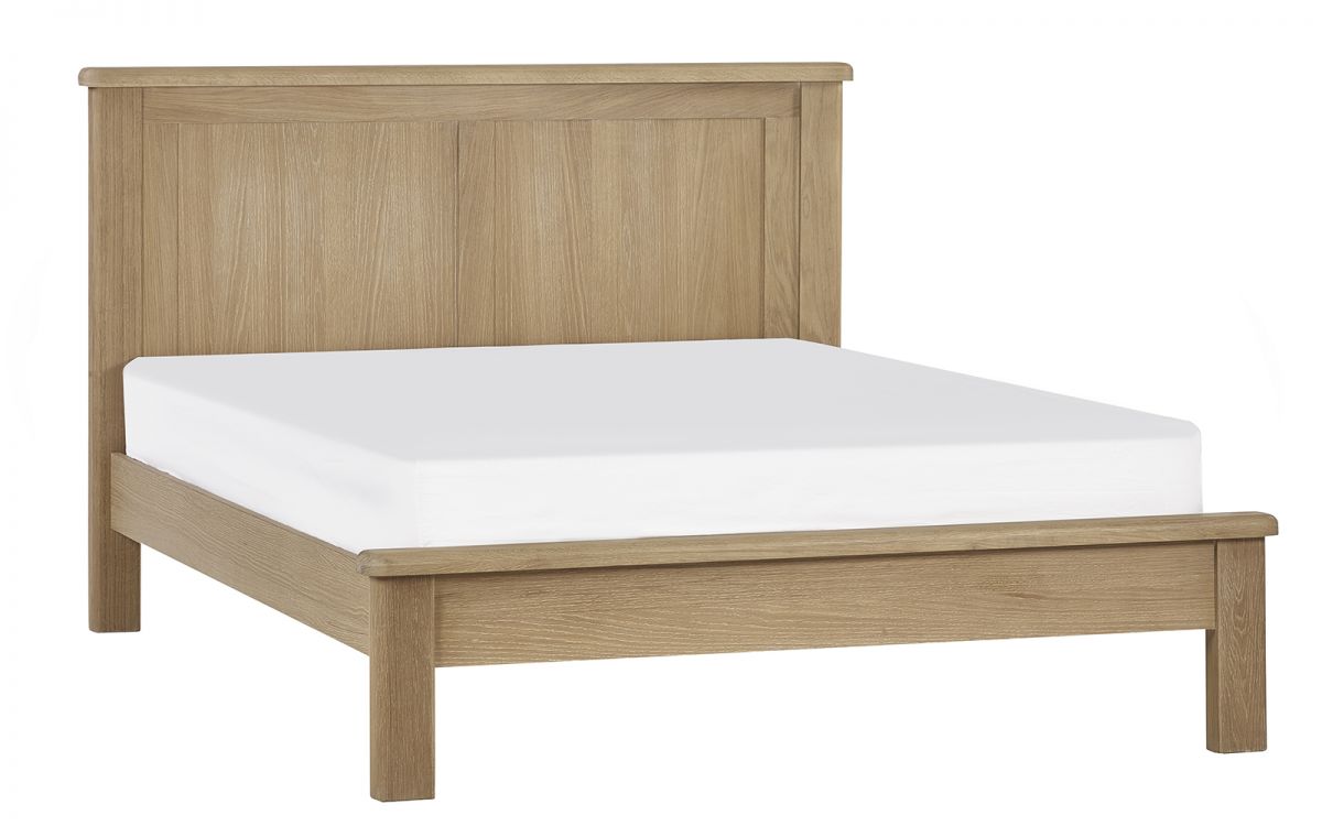 Julian Bowen Memphis Limed Oak Bed From Front Side-Better Bed Company