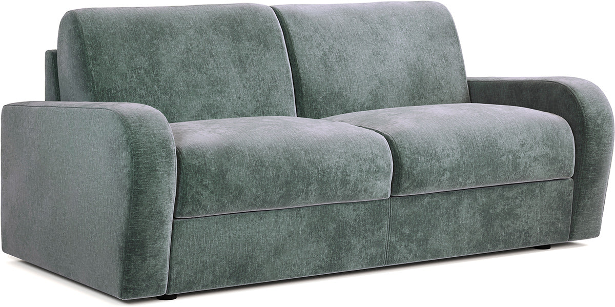 Jay-Be Deco 3 Seater Sofa Bed with Deep e-Sprung™ Mattress CosyChenille-Aqua-Better Bed Company