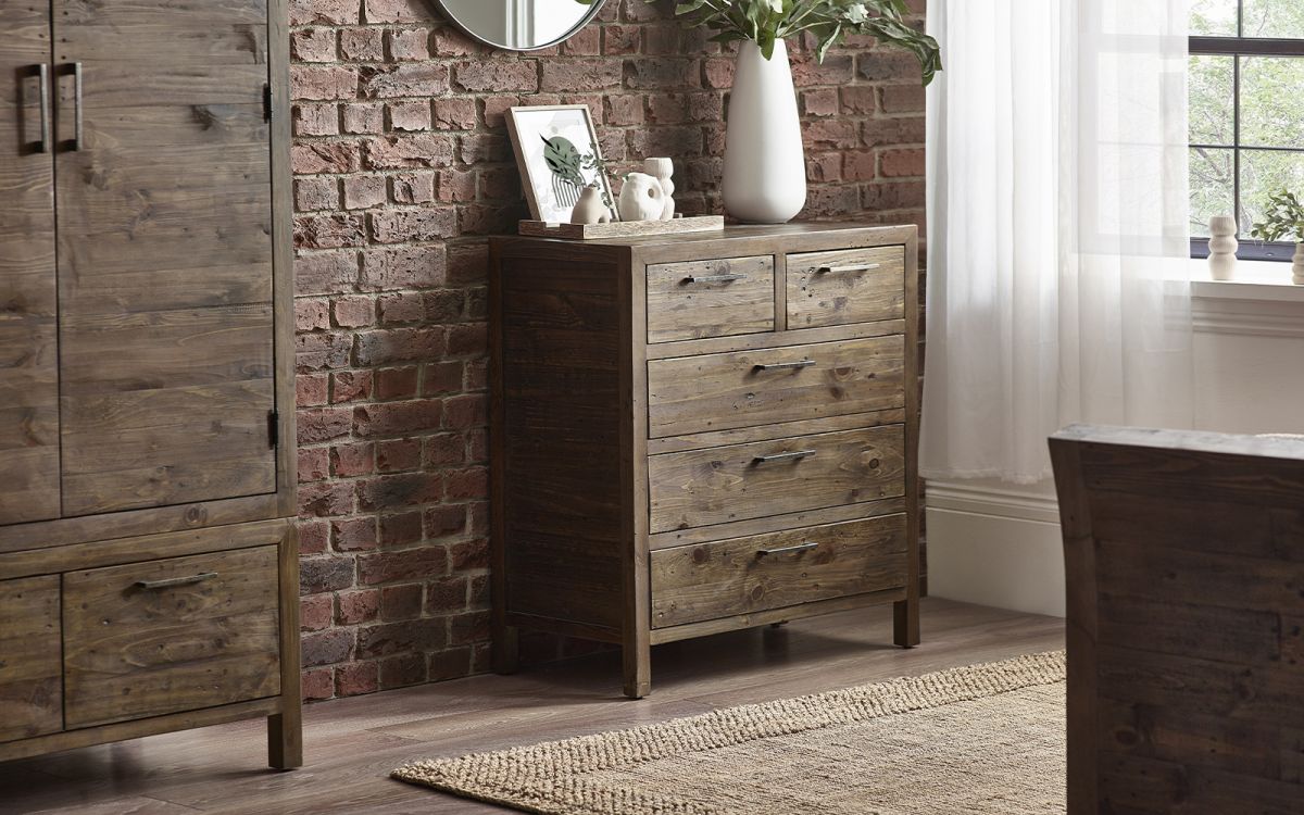 Julian Bowen Heritage 3+2 Drawer Chest-Better Bed Company