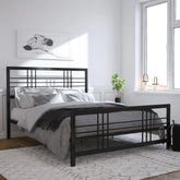 Dorel Home Burbank Metal Bed Double Black - Better Bed Company