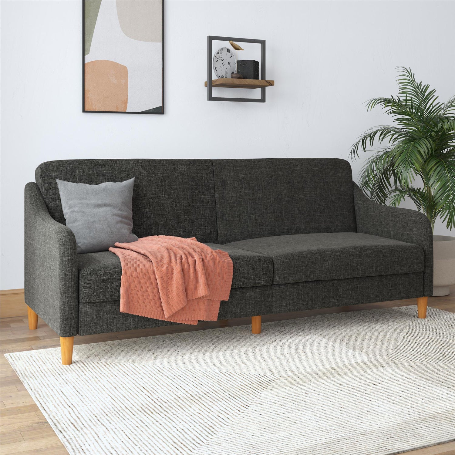 Dorel Home Jasper Sprung Sofa Bed Grey-Better Bed Company