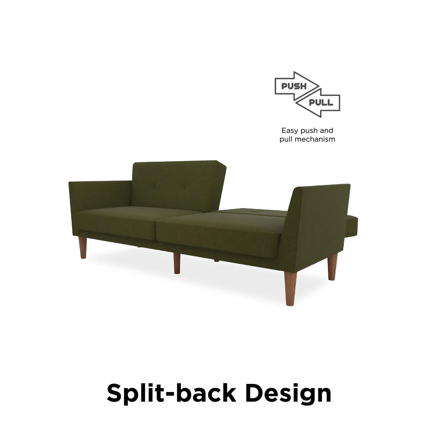 Dorel Home Regal Futon Click-clack-Better Bed Company