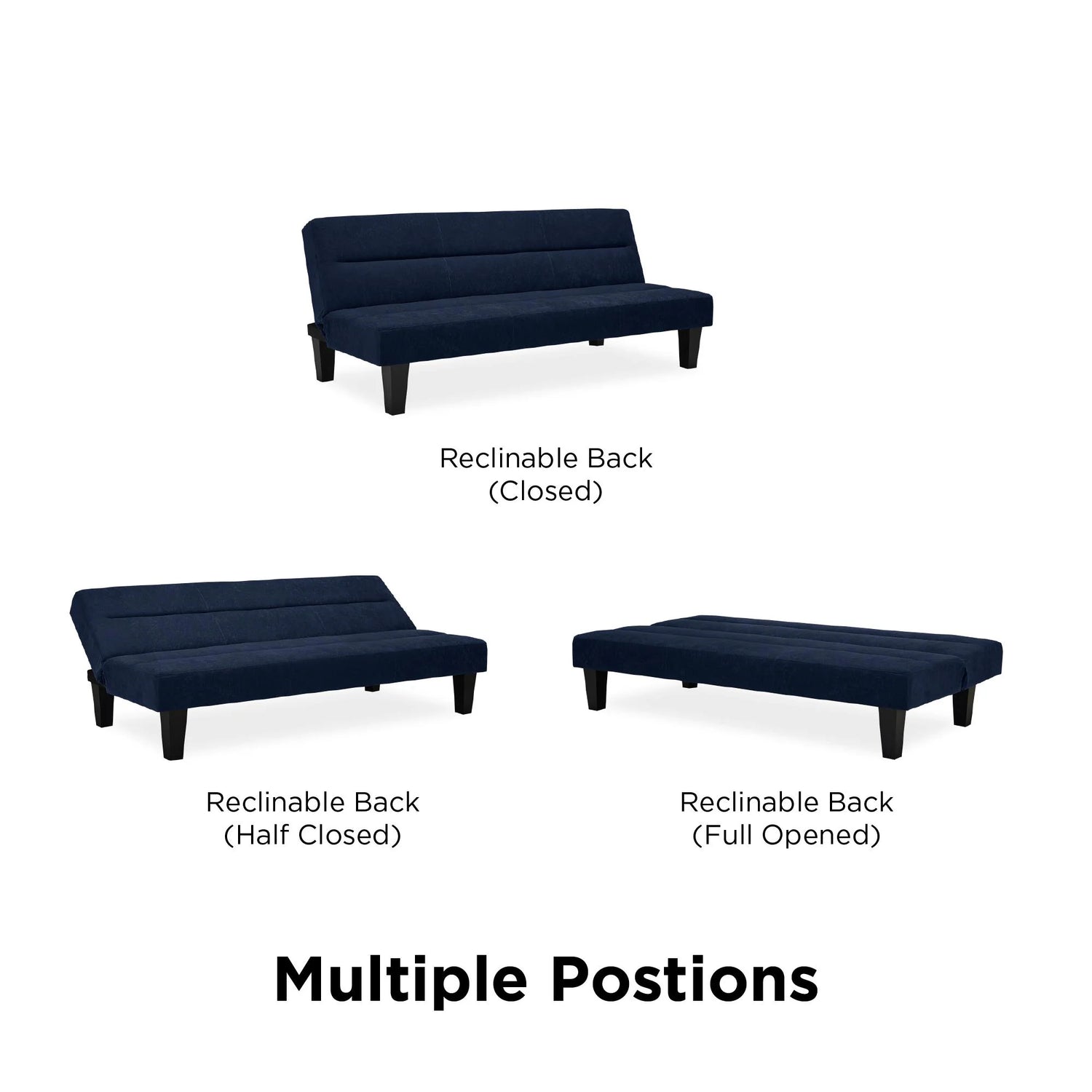 Dorel Home Kebo Futon Positions-Better Bed Company