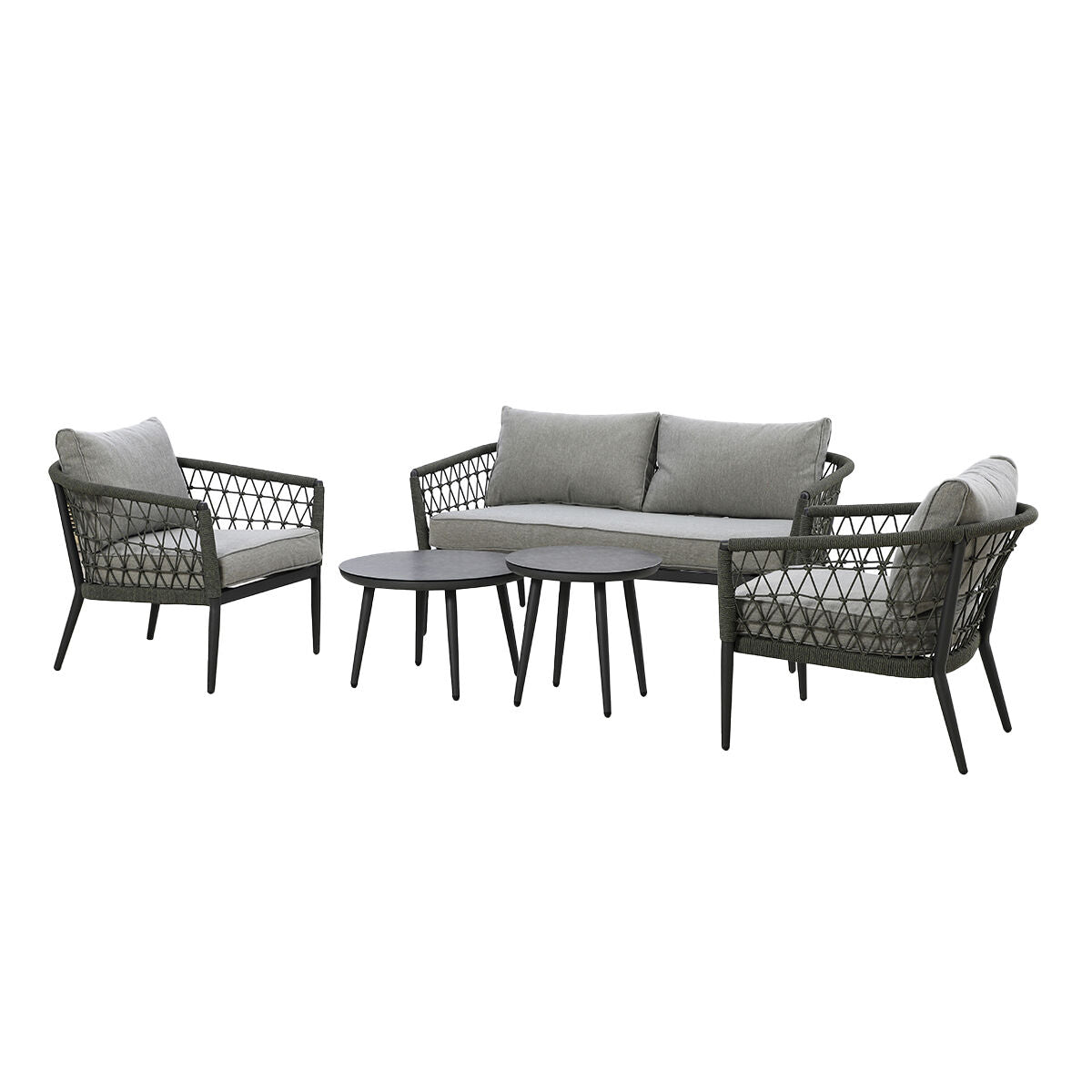 Maze Monaco Rope Weave 2 Seat Sofa Set-Better Bed Company