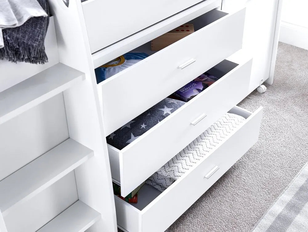Bedmaster Ersa Midsleeper Bed Inside Drawers-Better Bed Company