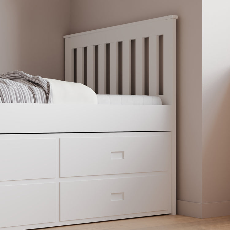 Bedmaster Nova Wooden 6 Drawer Storage Bed Drawer Close Up-Better Bed Company