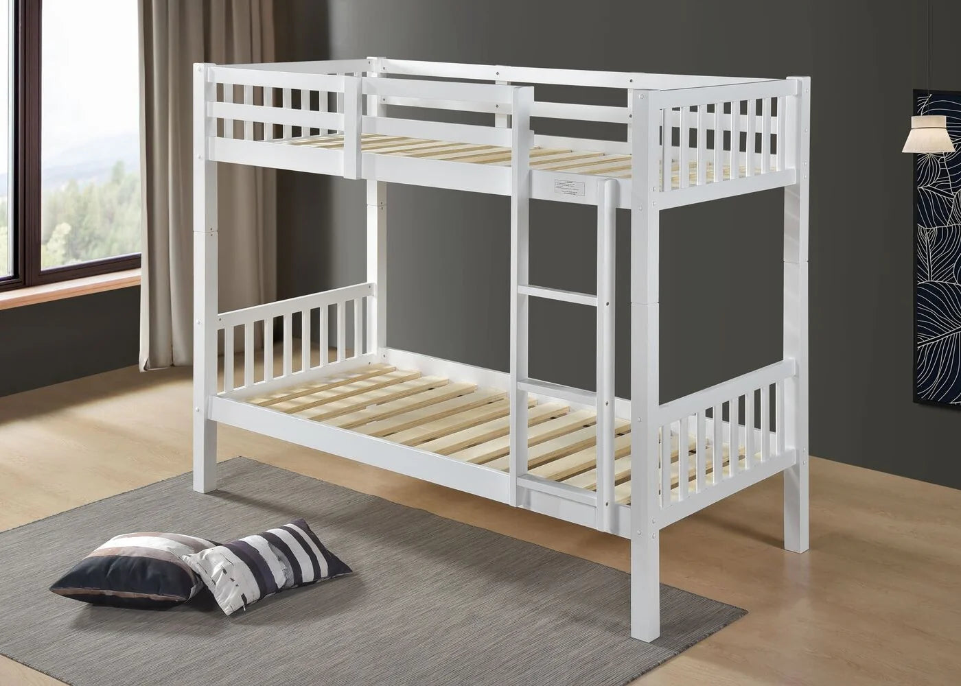 Kelly Wooden Bunk Bed-White-Better Bed Company