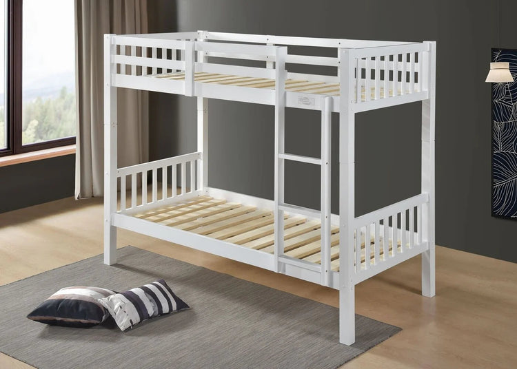 Kelly Wooden Bunk Bed-White-Better Bed Company