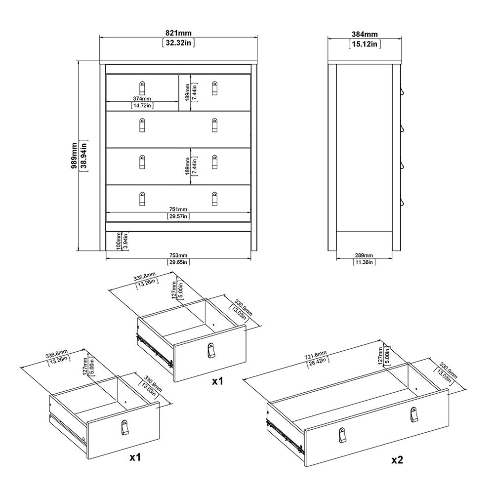 Better Miami Bedroom Furniture Set Chest Dimensions-Better Bed Company