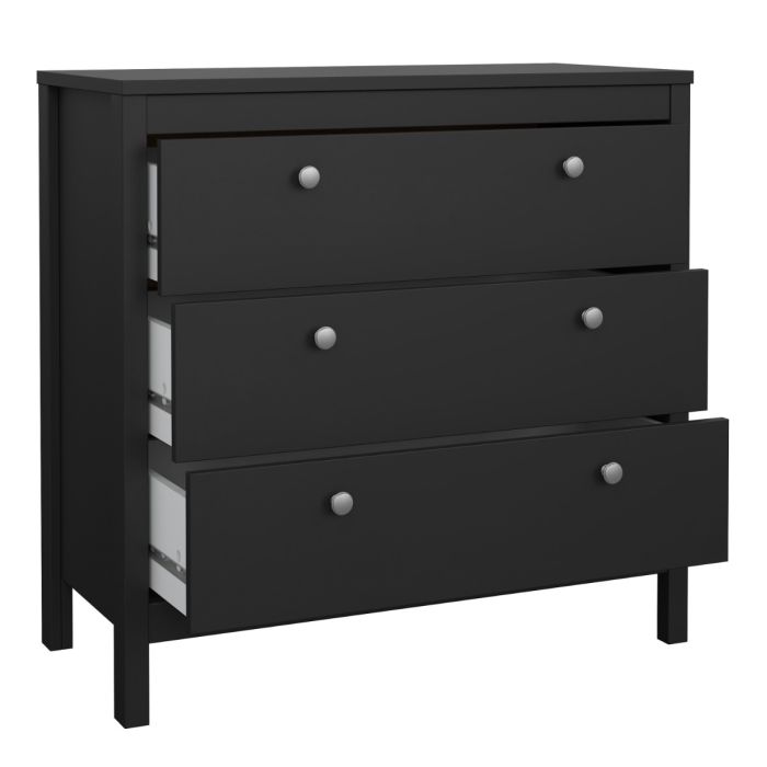 Furniture To Go Madrid Chest 3 Drawers Drawers Open-Better Bed Company