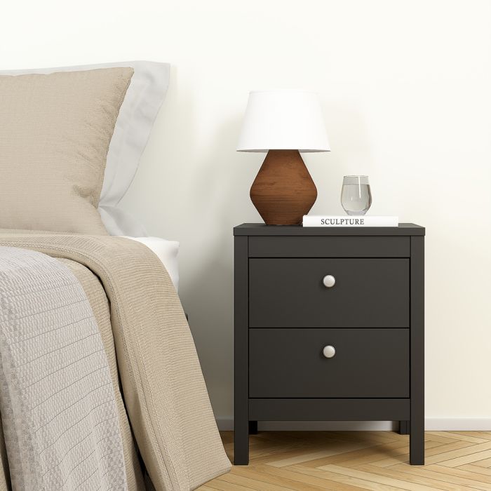 Better Miami Bedroom Furniture Set Black Bedside Table-Better Bed Company