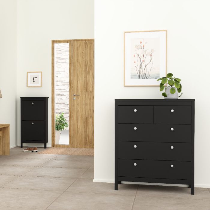 Better Miami Bedroom Furniture Set Black chest Of Drawers-Better Bed Company