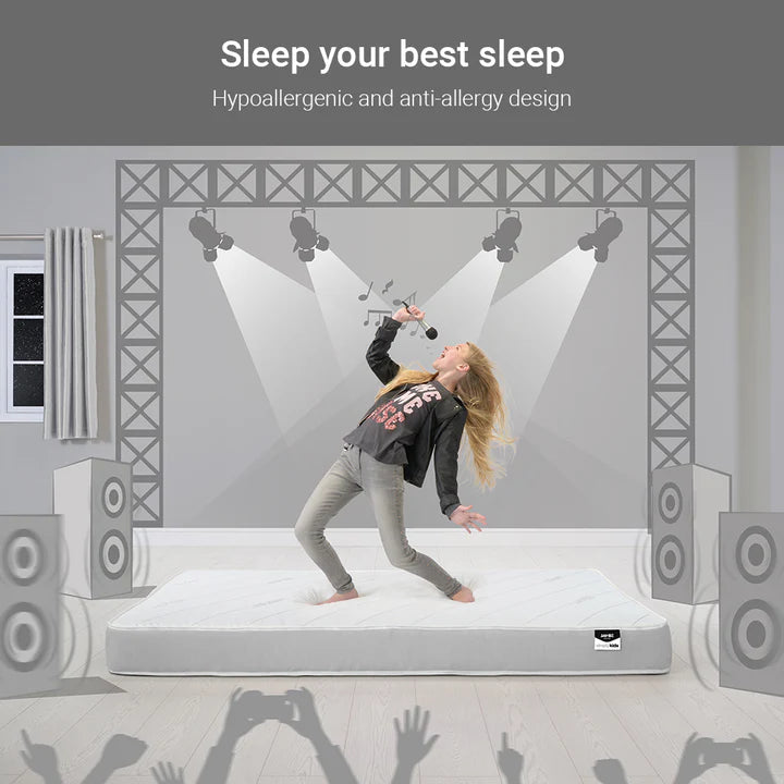 Jay-Be Simply Kids Anti-Allergy Bunk Mattress Girl On Mattress-Better Bed Company