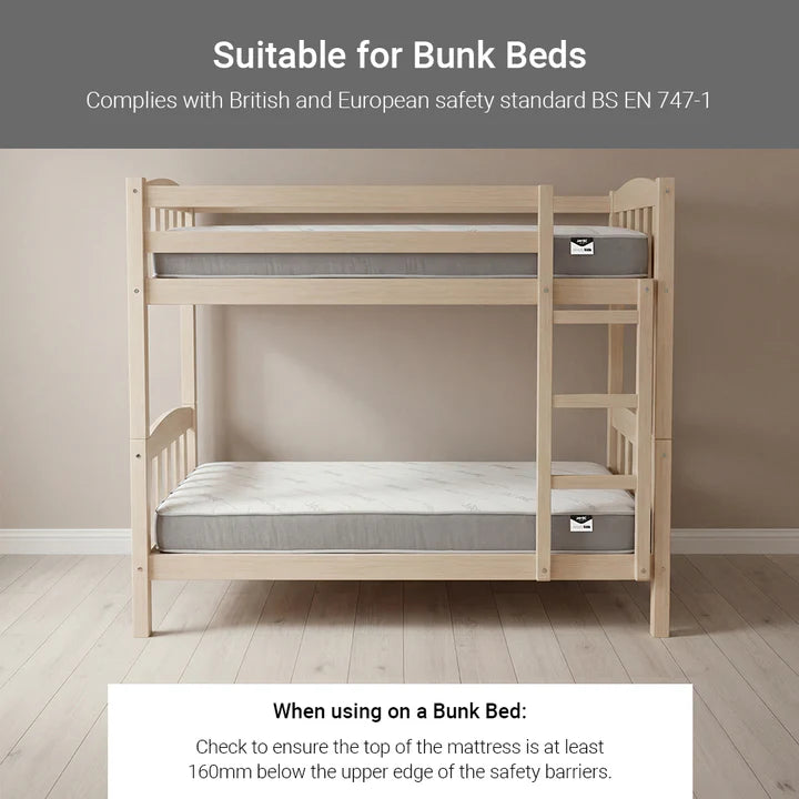 Jay-Be Simply Kids Anti-Allergy Bunk Mattress Bunk Bed-Better Bed Company