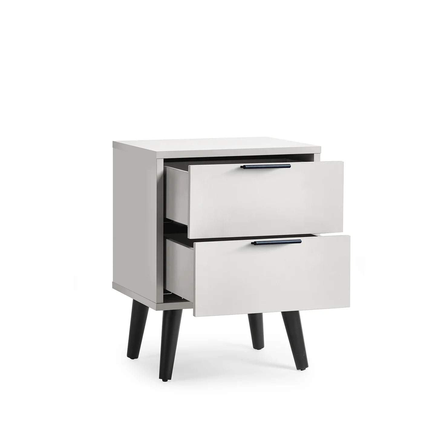 Julian Bowen Alba 2 Drawer Bedside-Grey-Better Bed Company