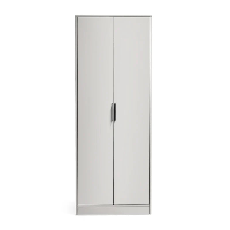 Julian Bowen ALBA 2 Door Wardrobe-Grey-Better Bed Company
