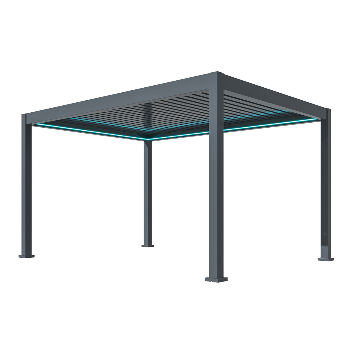 Maze Eden Pergola Aluminium Rectangular 3Mx4M From Other Side-Better Bed Company