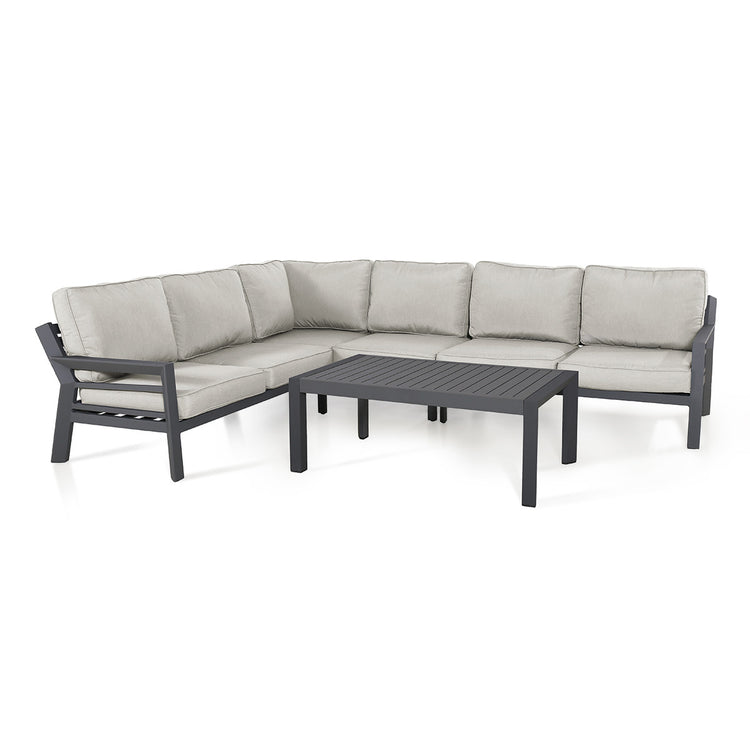 New York Corner Sofa Set Dove Grey-Better Bed Company