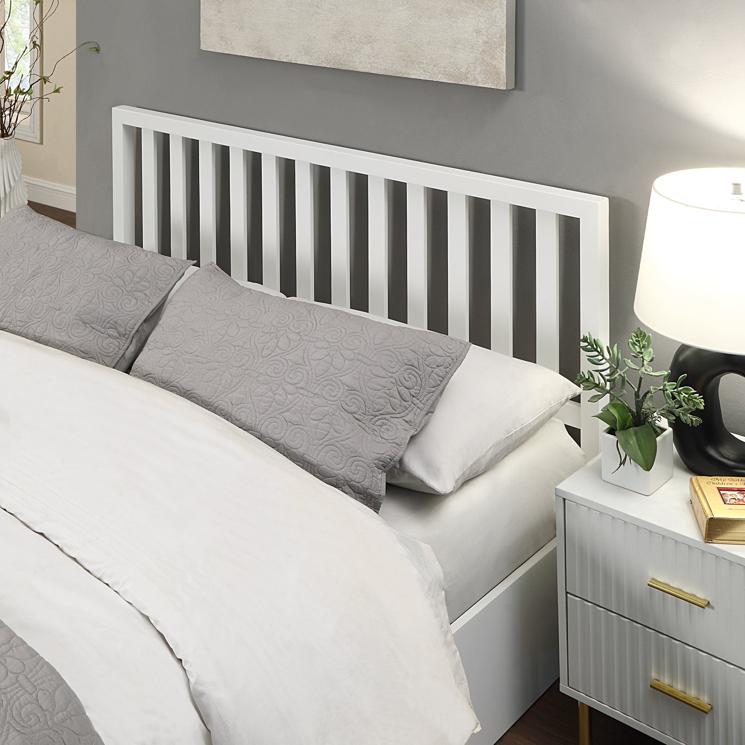 Flintshire Alyn Wooden Ottoman Bed-White-Better Bed Company