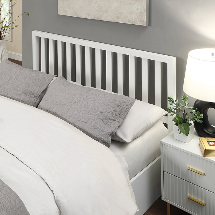 Flintshire Alyn Wooden Ottoman Bed-White-Better Bed Company