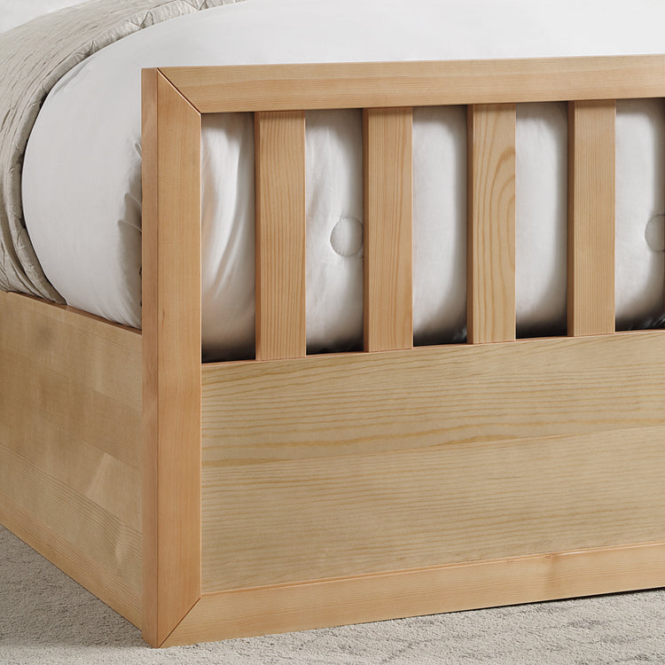 Flintshire Alyn Wooden Ottoman Bed-Oak-Better Bed Company