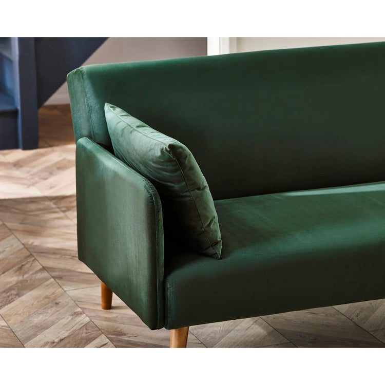 Julian Bowen Andi Sofabed Green Close Up-Better Bed Company