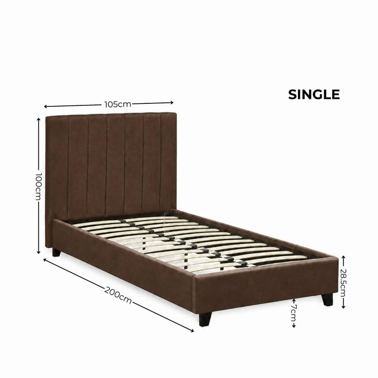 Julian Bowen Aylen Bed Single Dimensions-Better Bed Company