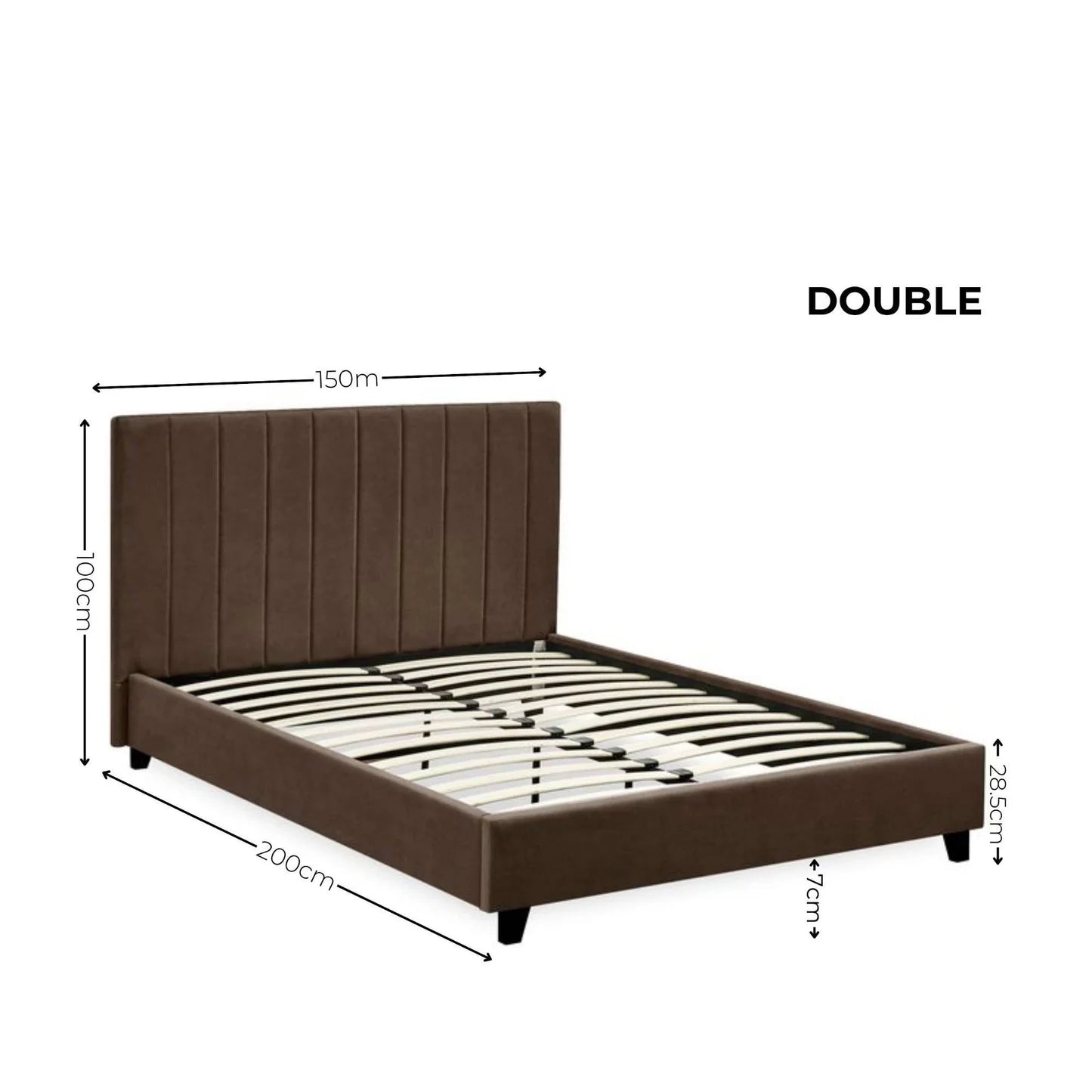 Julian Bowen Aylen Bed Double Dimensions-Better Bed Company