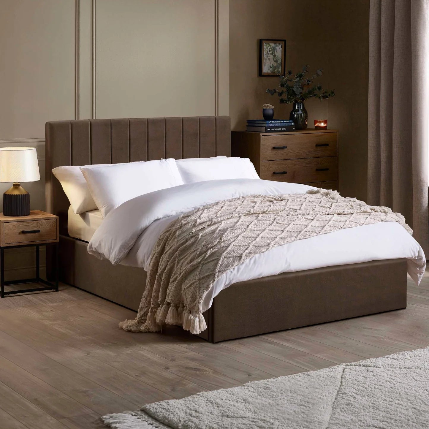 Julian Bowen Aylen Ottoman Bed Brown-Better Bed Company