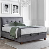 Kaydian Accent Vogue Grey Ottoman Bed Frame-Better Bed Company