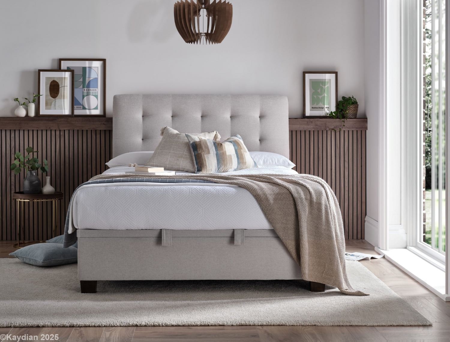 Kaydian Ashbrooke Masket Clay Ottoman Bed-Better Bed Company