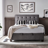 Kaydian Ashbrooke Vogue Grey Ottoman Bed-Better Bed Company