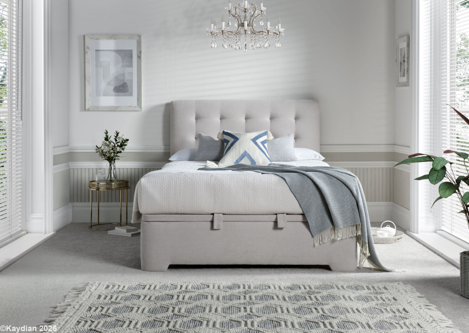 Kaydian Ashgrove Maskat Clay Ottoman Bed-Better Bed Company