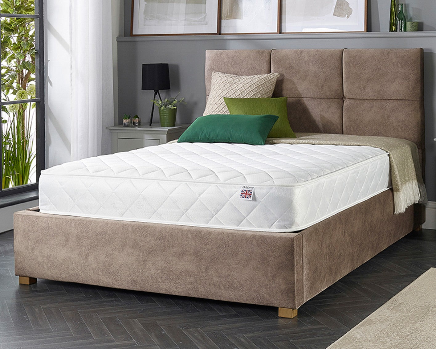 Aspire Double Comfort Memory Rolled Mattress With Bed-Better Bed Company