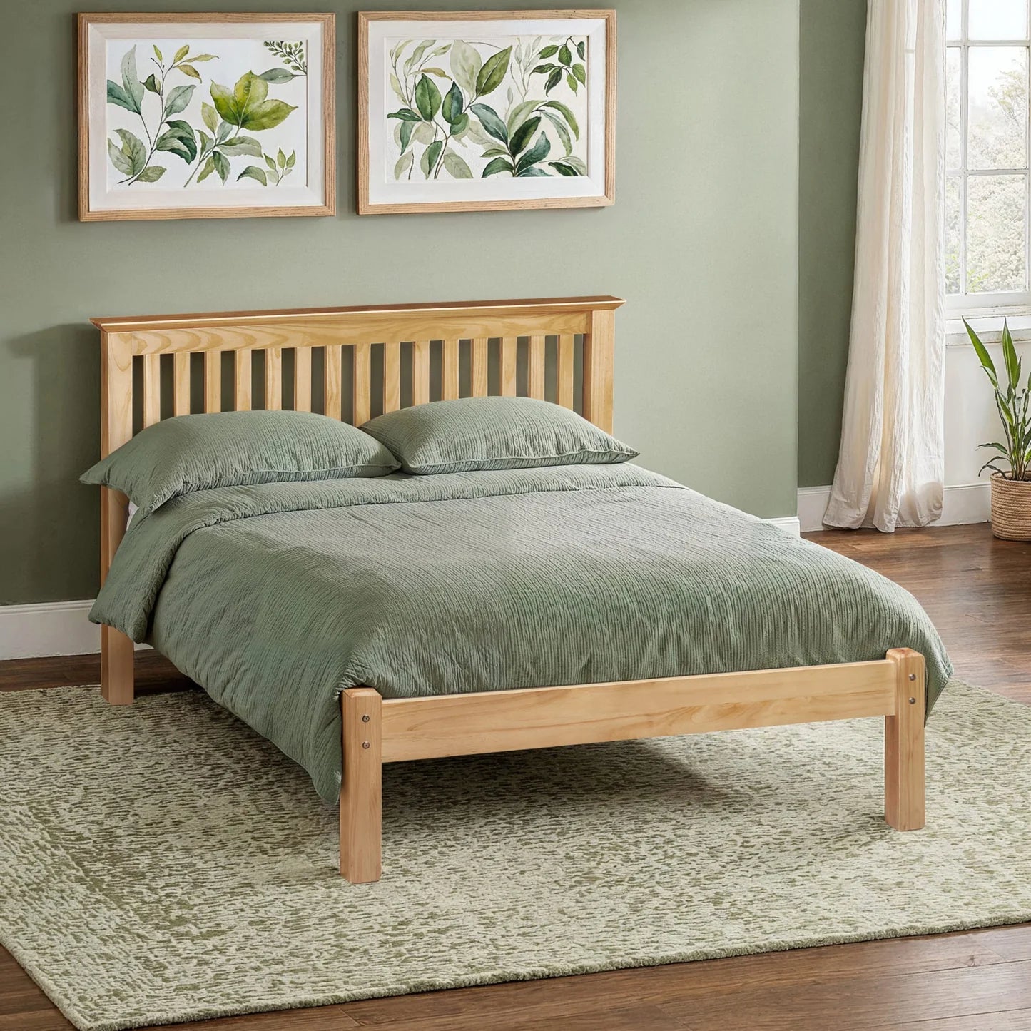 Julian Bowen Barcelona Pine Low Foot End Bed Frame-Better Bed Company