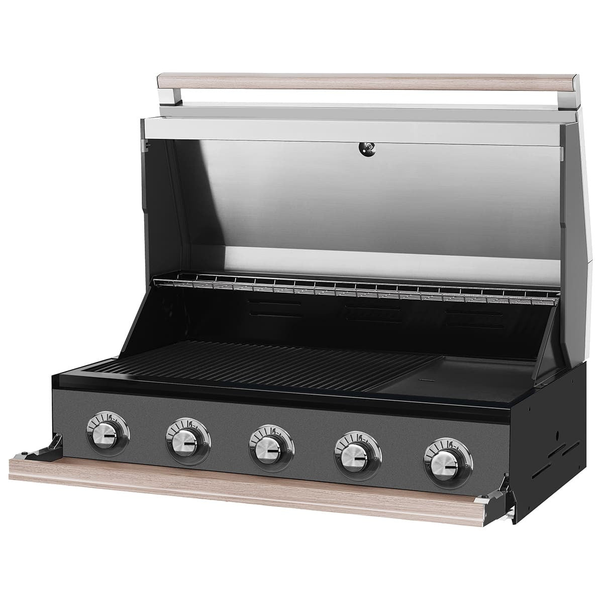 BeefEater 1500 Series - 5 Burner Built In BBQ Top And Bottom Open-Better Bed Company