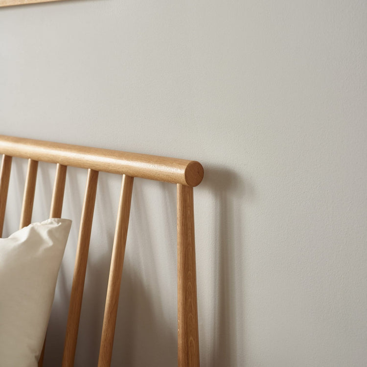 Julian Bowen Belton Spindle Bed Frame-Oak-Better Bed Company