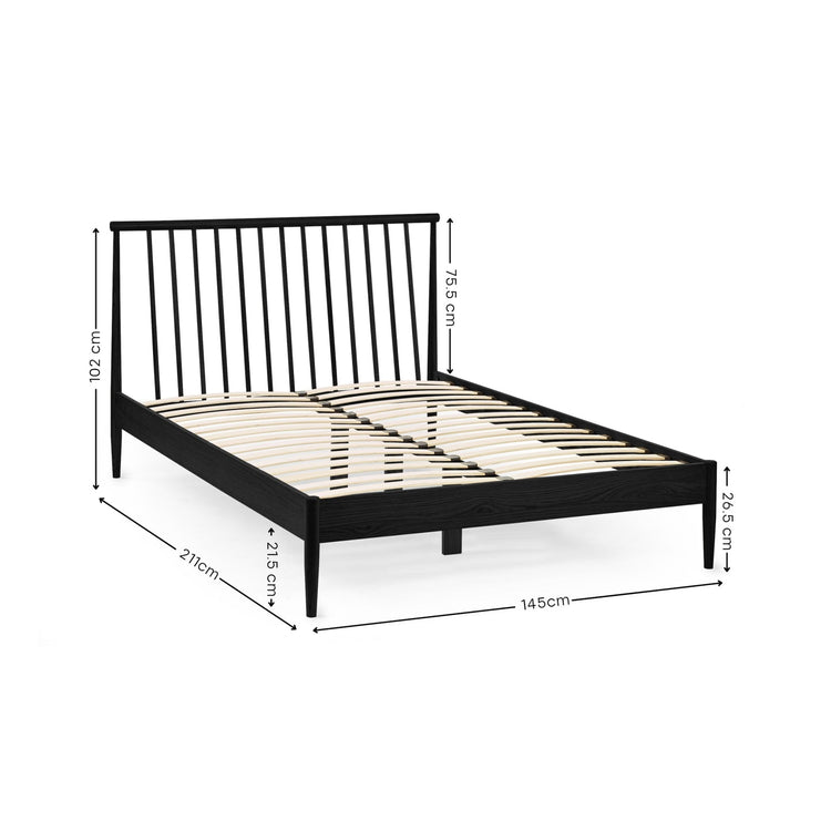 Julian Bowen Belton Spindle Bed Frame-Oak-Better Bed Company
