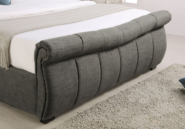 Emporia Beds Bosworth Ottoman Bed Grey Footboard-Better Bed Company