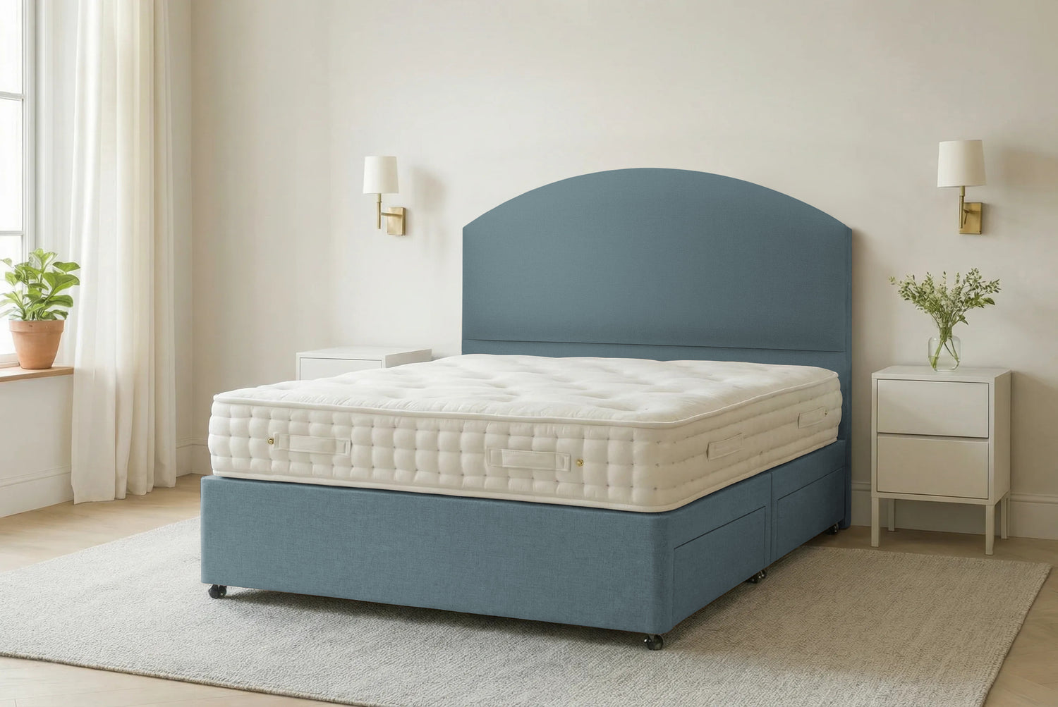Dembie Duck Egg Contract Divan Bed-Better Bed Company