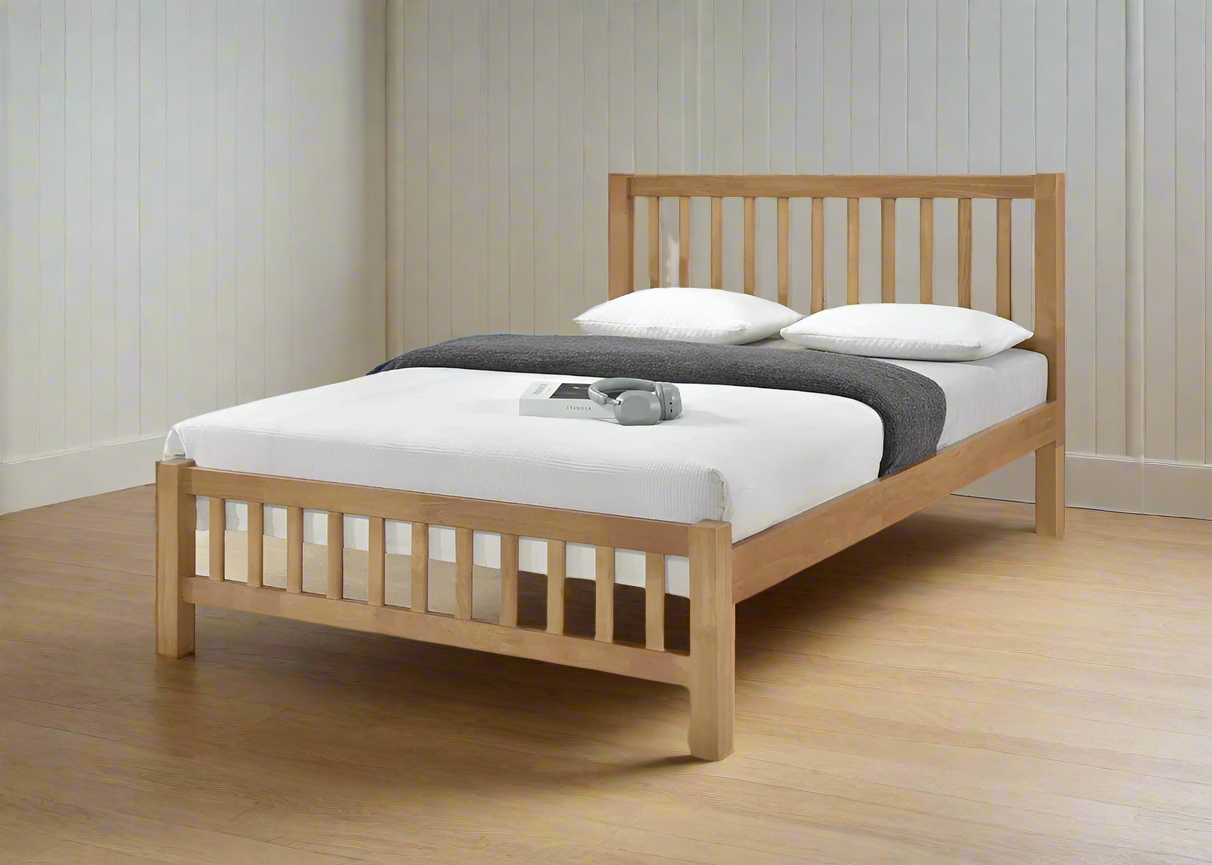 Benjamin Wooden Bed Frame-Oak-Better Bed Company