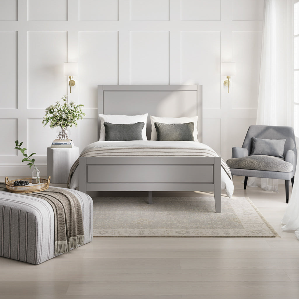 LPD Bay Wooden Bed Frame Grey-Better Bed Company